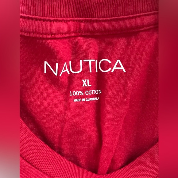 NWOT Nautical Short Sleeve T-Shirt, Size XL, Red - Picture 2 of 4